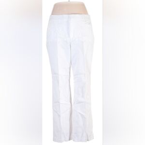 JM Collection White Women's Straight-Leg Pants Sz. 14 Short